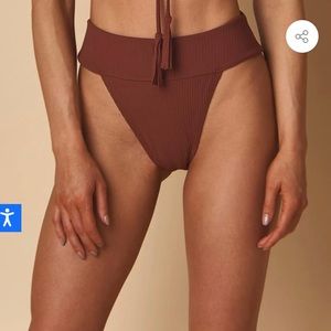 Montce Chocolate Rib Tamarindo Bikini Bottom -NWT